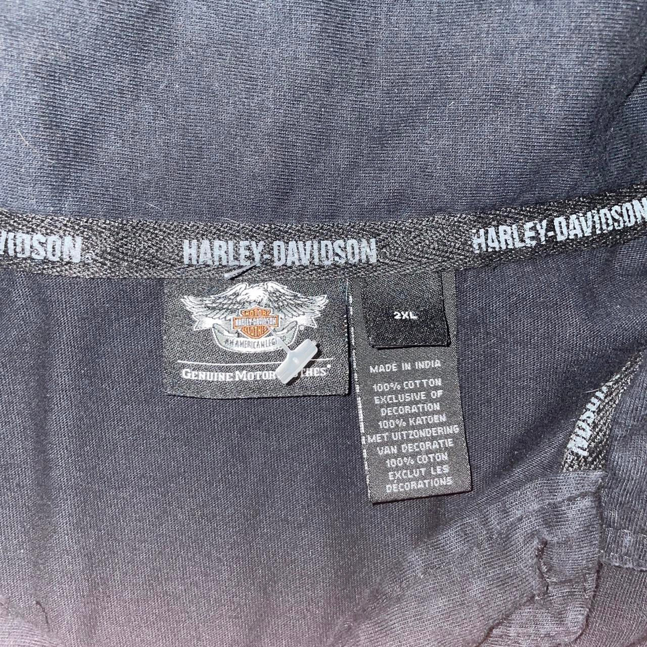 Vintage Harley-Davidson Polo Shirt | Black Collared Biker Tee | 2XL