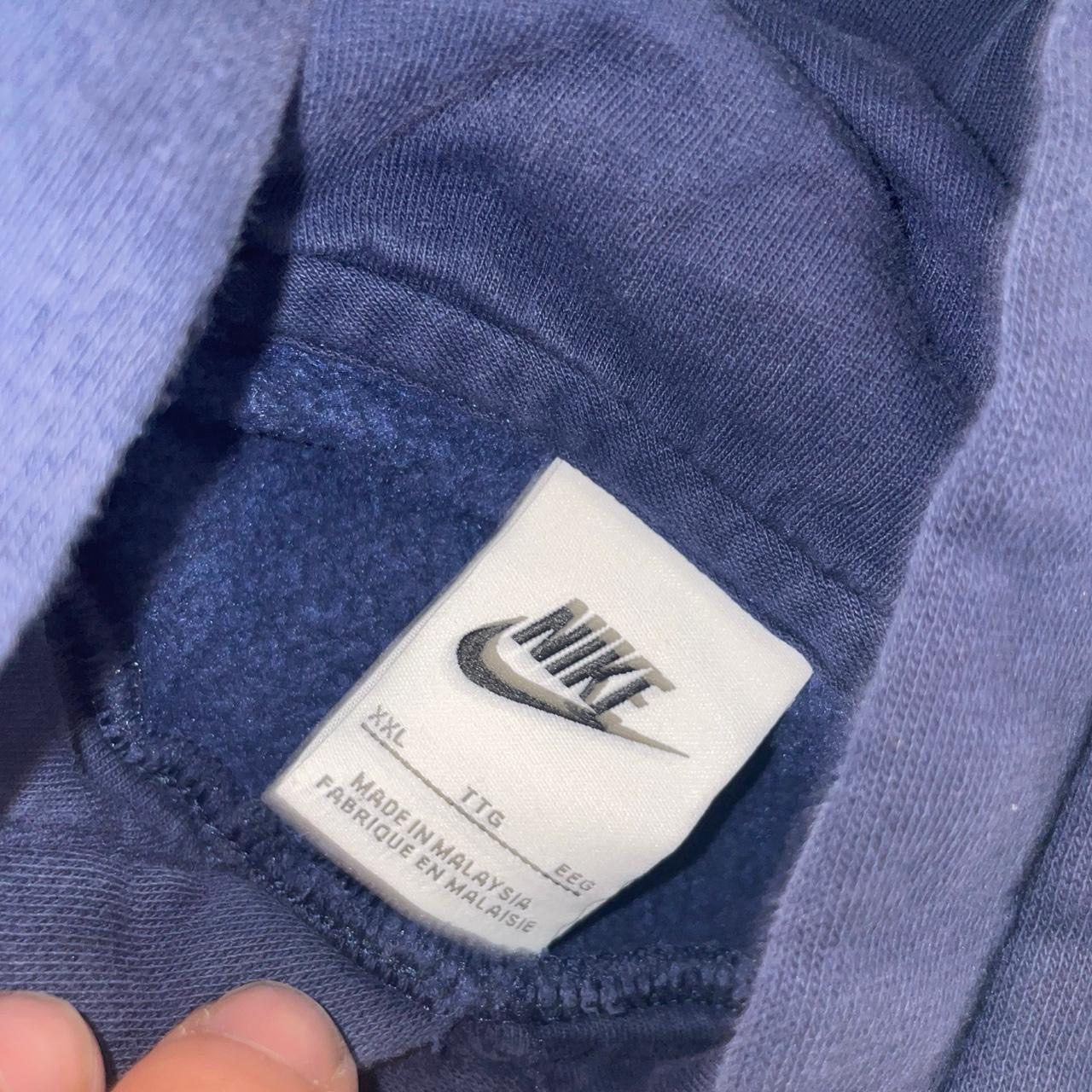 Vintage Nike Essential Navy Hoodie | Minimalist Y2K Streetwear XXL