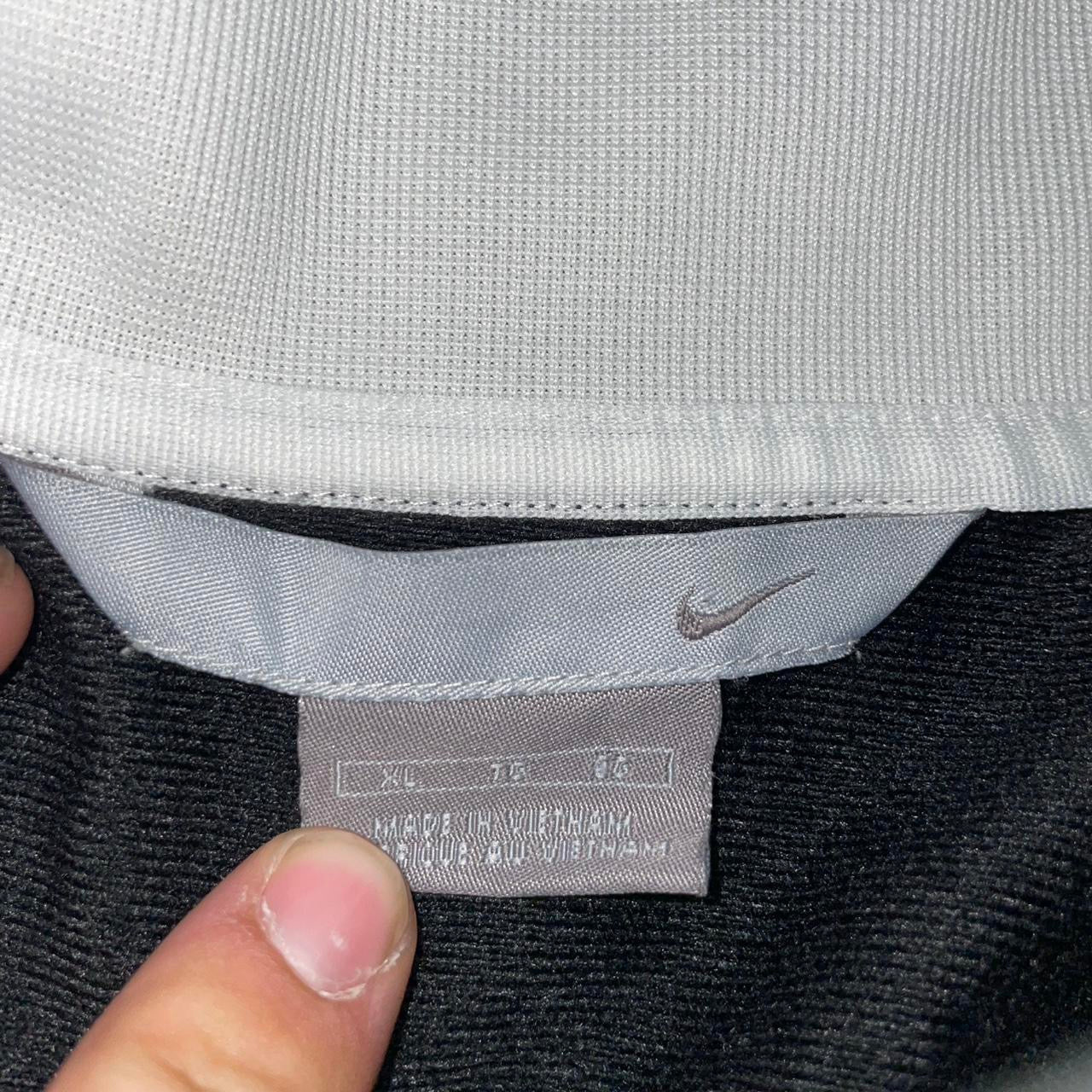 Y2K Nike Track Jacket | Black & White Retro Windbreaker | XL