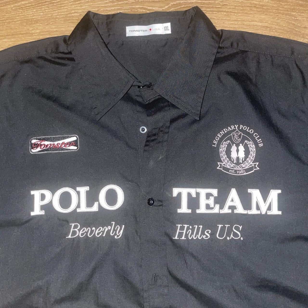 Tomster Beverly Hills Polo Team Button-Up Shirt | Preppy Polo Style XXL