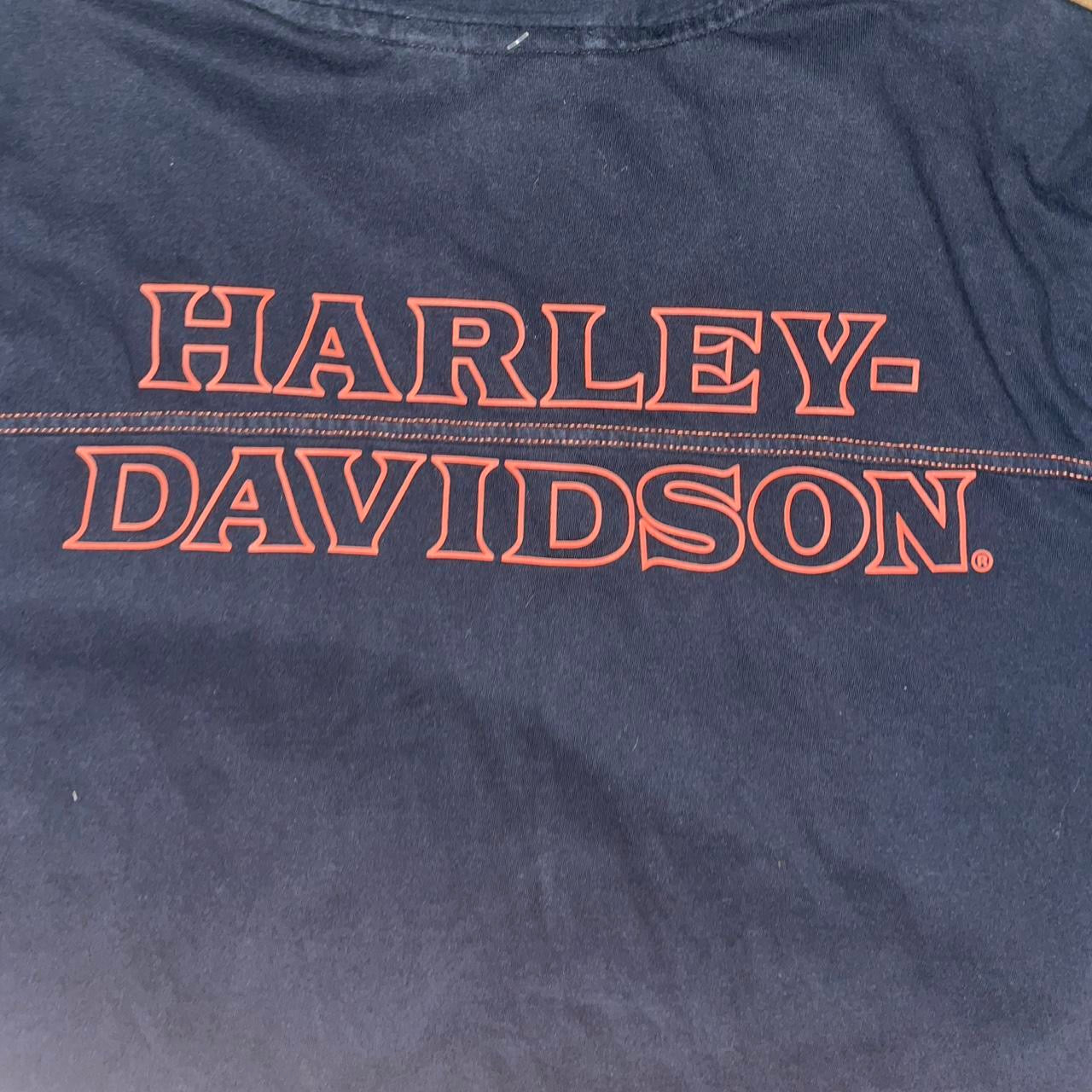 Vintage Harley-Davidson Polo Shirt | Black Collared Biker Tee | 2XL
