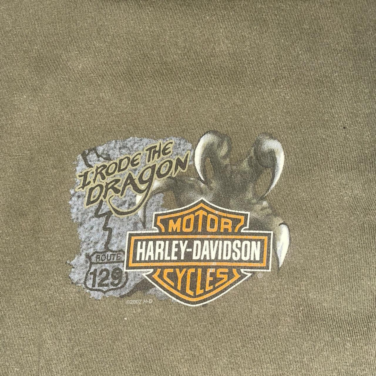 Vintage Y2K Harley-Davidson “Smoky Mountain – I Rode the Dragon” T-Shirt | Tennessee