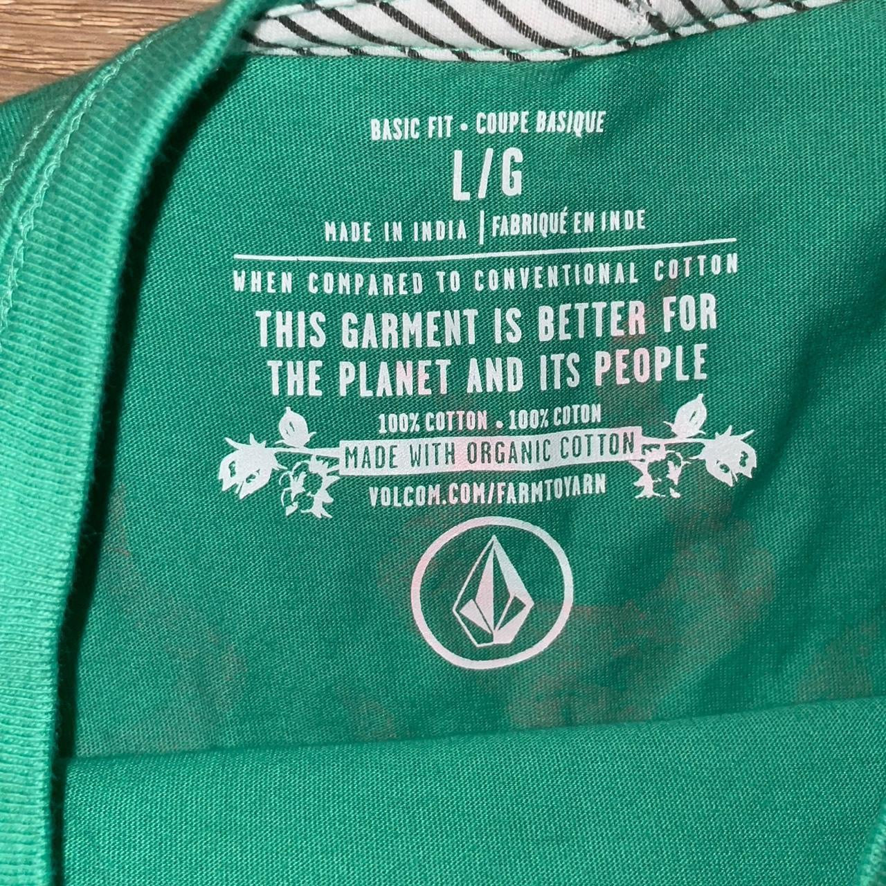 Volcom Stone Company Flame Graphic Tee – Green (L)