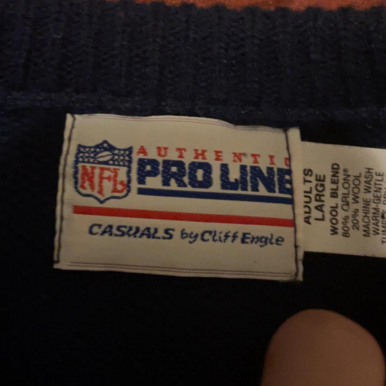 Vintage Chicago Bears NFL Sweater | Cliff Engle | Y2K Retro Sportswear | Large