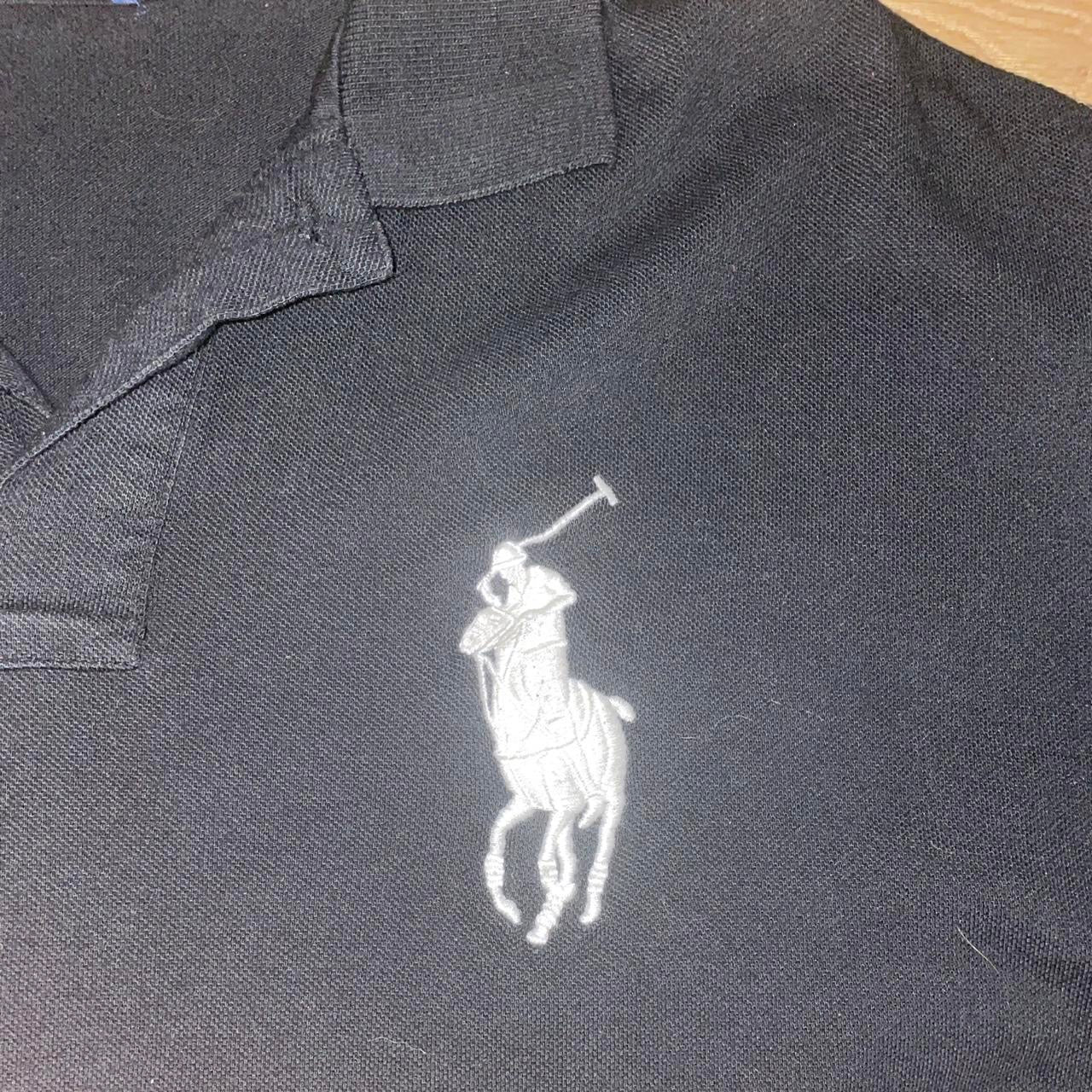 Vintage Y2K Polo Ralph Lauren Big Pony Polo Shirt – Black (XL)