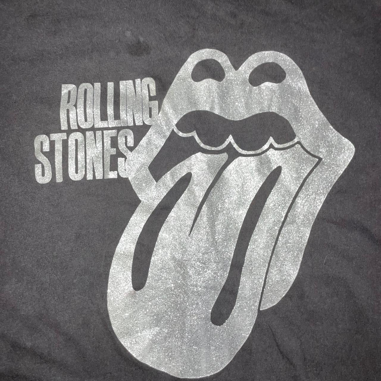 Vintage Rolling Stones Concert Tee – Black – 90s/2000s Rock Band Graphic Shirt – Unisex