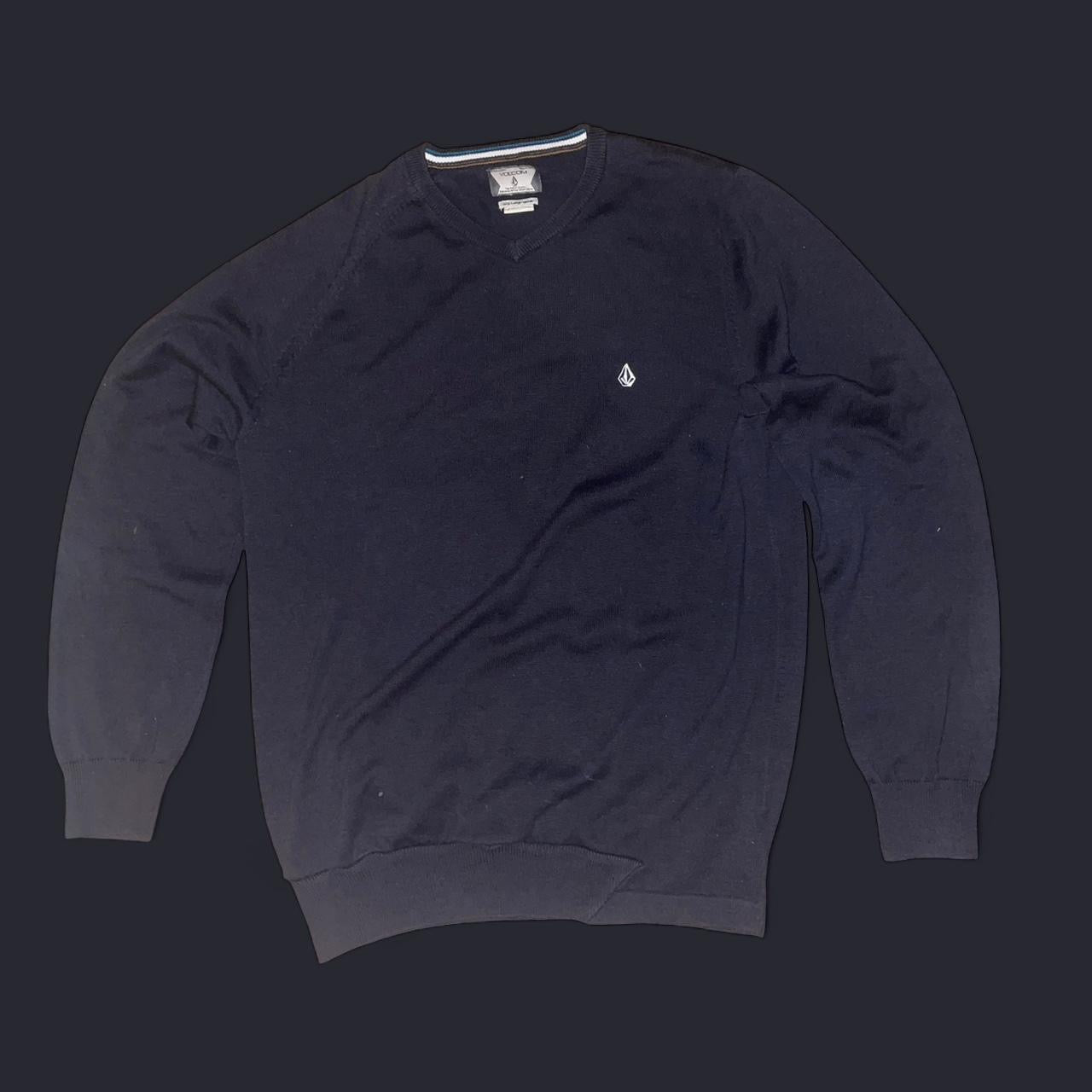 Vintage Y2K Volcom V-Neck Knit Sweater - Size Large