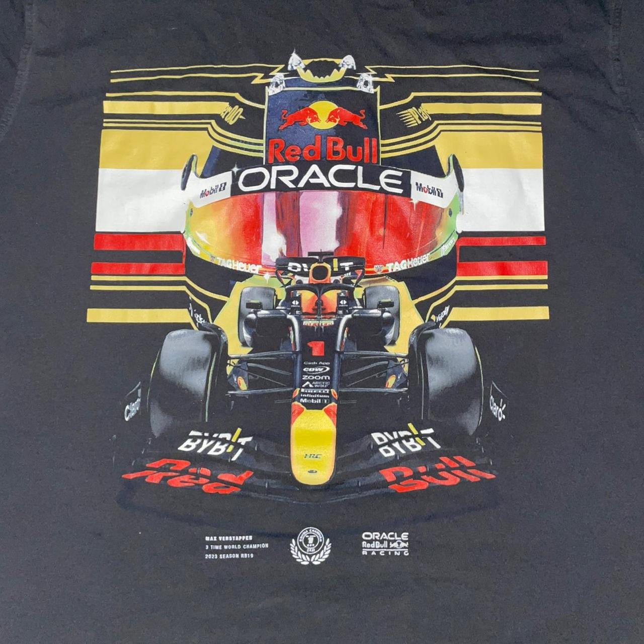 Red Bull Oracle Racing Max Verstappen Graphic Tee – Black (L)
