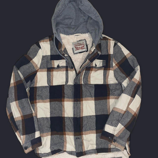 Vintage Levi’s Sherpa Flannel Jacket – M – 90s/2000s Grunge