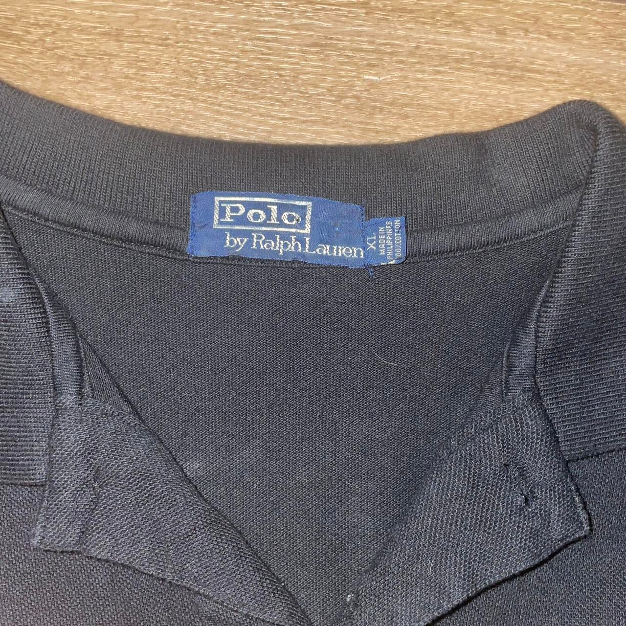 Vintage Y2K Polo Ralph Lauren Big Pony Polo Shirt – Black (XL)