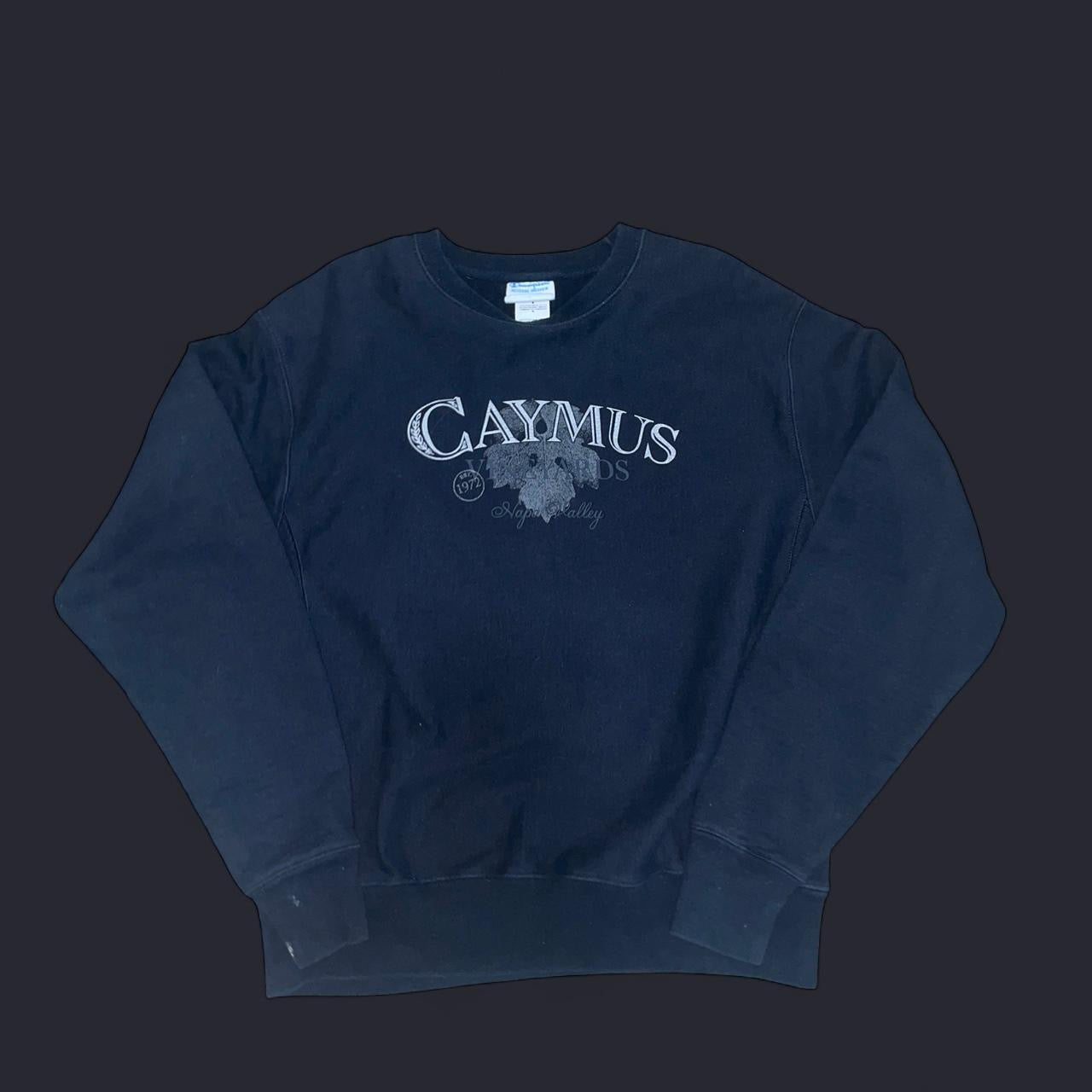 Vintage Champion Reverse Weave Caymus Vineyards Crewneck Sweatshirt | Y2K Wine Merch