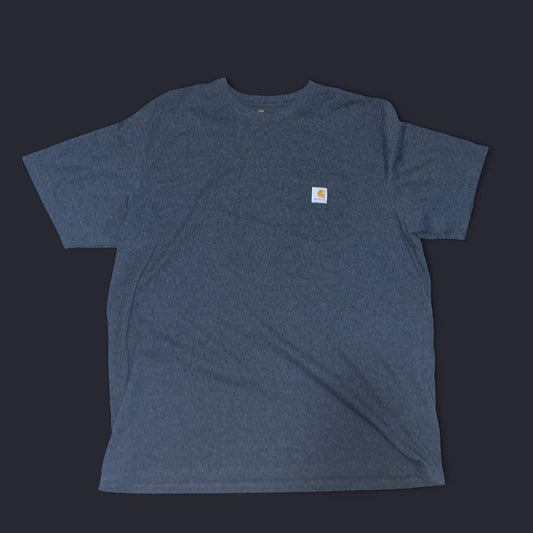 Vintage Carhartt Pocket Tee | Heather Navy Original Fit Workwear T-Shirt