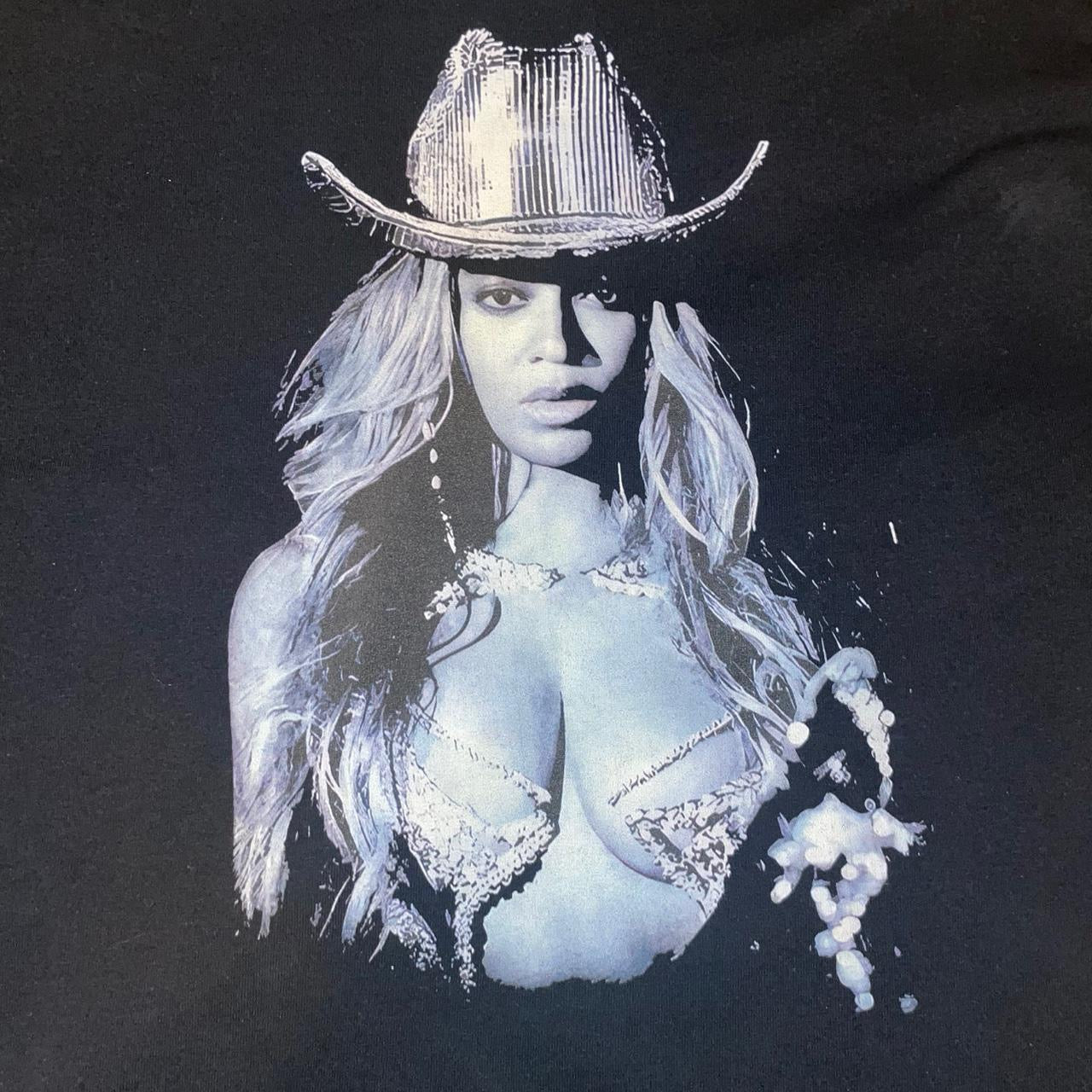 Vintage Western Graphic Tee | Y2K Black & White Cowgirl T-Shirt