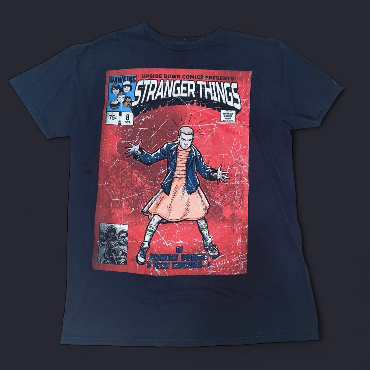 Vintage Stranger Things Comic Tee | Y2K Graphic T-Shirt