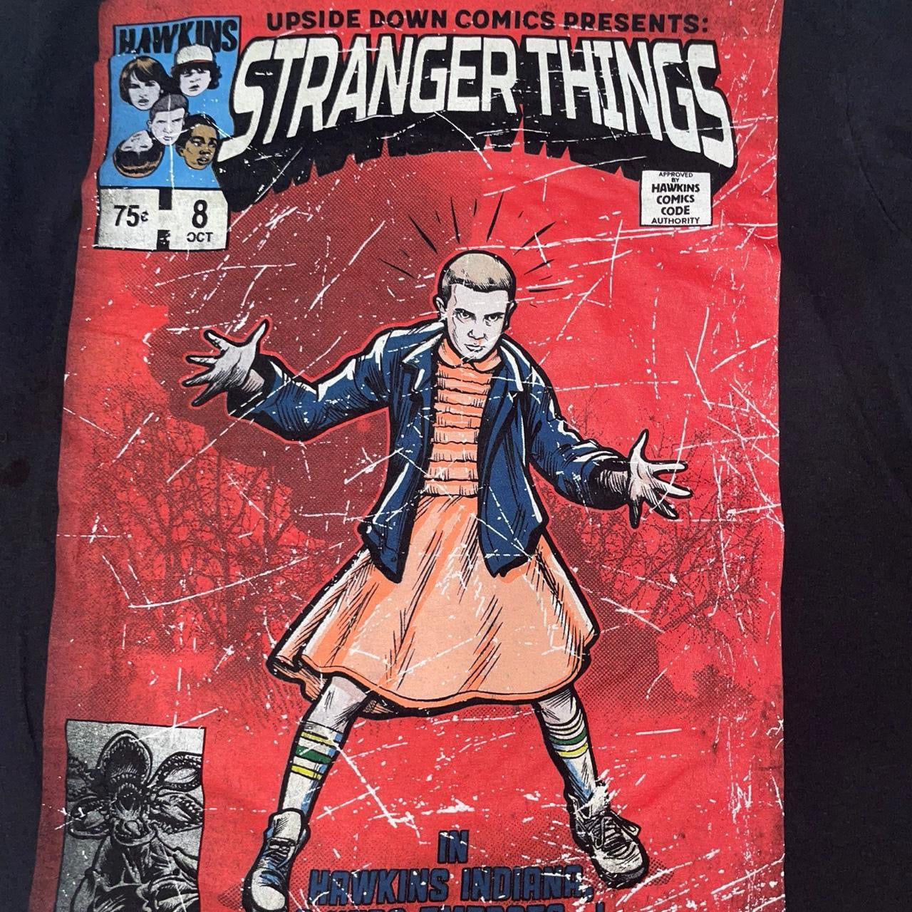 Vintage Stranger Things Comic Tee | Y2K Graphic T-Shirt