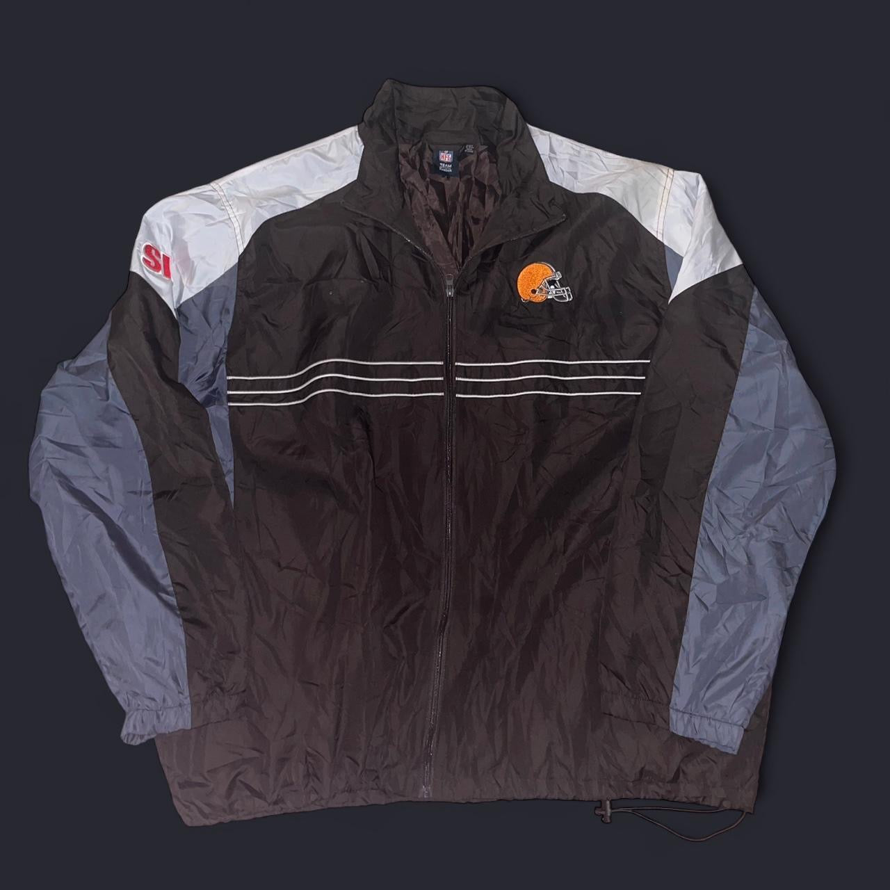 Vintage Cleveland Browns NFL Reebok Windbreaker Jacket – Size 2XL